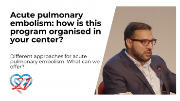 Acute pulmonary embolism: how is this program organised in your center?