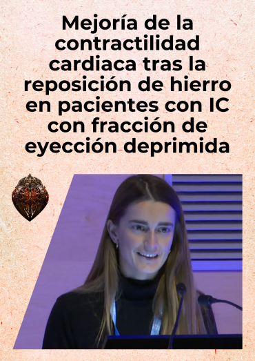 Mejoría de la contractilidad cardiaca tras la reposición de hierro en pacientes con IC con fracción de eyección deprimida