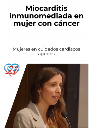 Miocarditis inmunomediada en mujer con cáncer