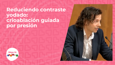 Reduciendo contraste yodado: crioablación guiada por presión