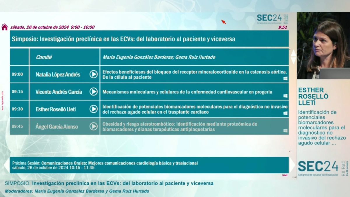 Identificación de potenciales biomarcadores moleculares para el diagnóstico no invasivo del rechazo agudo celular en el trasplante cardiaco